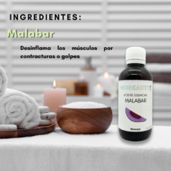 Aceite de Malabar | HERBEAUTY | 125 ml | Para Aliviar Tu Dolor