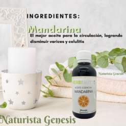 Aceite de Mandarina | HERBEAUTY | 125 ml | Para El Cuidado De Tu Piel