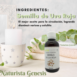 Aceite de Semilla de Uva Roja | HERBEAUTY | 125 ml | Para Mejorar Tu Circulación