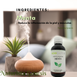 Aceite de Menta | HERBEAUTY | 125 ml | Para Mejorar Tu Respiración