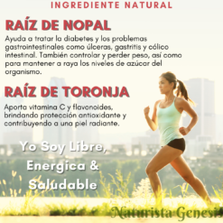 Raiz de Nopal REFORZADA | La Gran Naturista | 45 Cápsulas | Pastillas Para Adelgazar