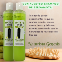 Shampoo de Bergamota + Minoxidil | 500 ml | Para Un Cabello Fuerte y Radiante