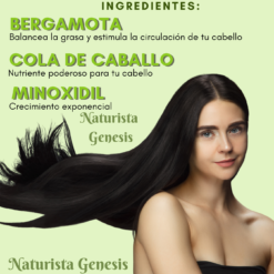 Shampoo de Bergamota + Minoxidil | 500 ml | Para Un Cabello Fuerte y Radiante