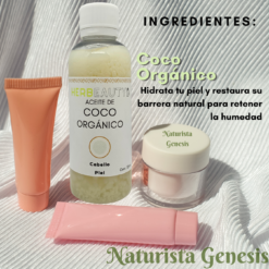 Aceite de Coco Orgánico |  HERBEAUTY | 125 ml | Para Tu Cuidado Personal