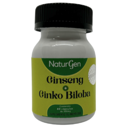 Ginseng Ginkgo Biloba | NaturGen | 60 Tabletas | Nootrópico | Concentración | Vitalidad