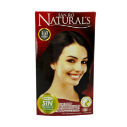 Tinte De Cabello Negro | San Ro Naturals | Sin Amoniaco Ni Peroxido