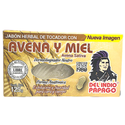 Jabón de Avena y Miel | Del Indio Papago | 125 gr | Piel Tersa y Radiante