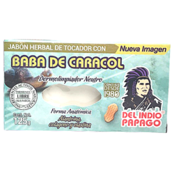 Jabón Baba De Caracol | Del Indio Papago | 125 gr | Para El Cuidado de Tu Piel