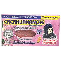 Jabón de Cacahuananche | Del Indio Papago | 125 gr | Cuidado de la Piel