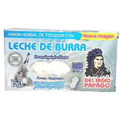 Jabón de Leche De Burra | Del Indio Papago | 1 Barra de Jabón 125 gr | Para El Cuidado de Tu Piel