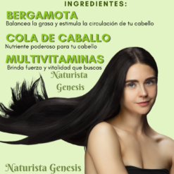 Shampoo Anticaída Bergamota | Crecimiento Del Cabello | 1 Litro | FLORIGAN