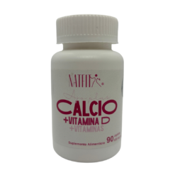 Calcio Y Vitamina D3 + Ajo Plus | 90 Capsulas Natfit |