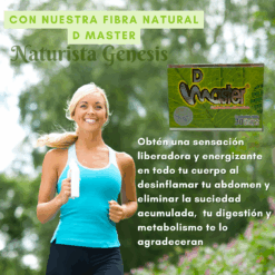 D Master | 30 Cápsulas De 200 mg | Fibra En Cápsulas | 10 Piezas